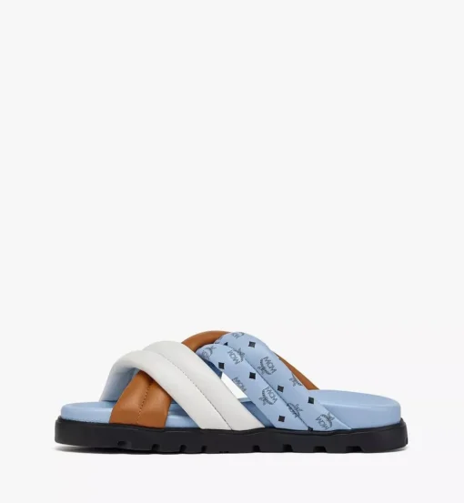 Monogram Cross Sandal In Lamb Leather