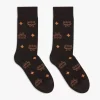 Monogram Knit Socks