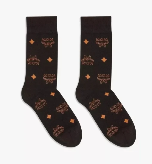Monogram Knit Socks