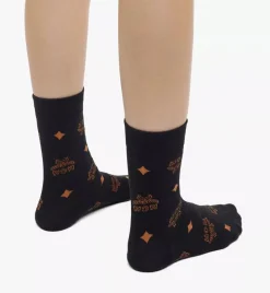 Monogram Knit Socks