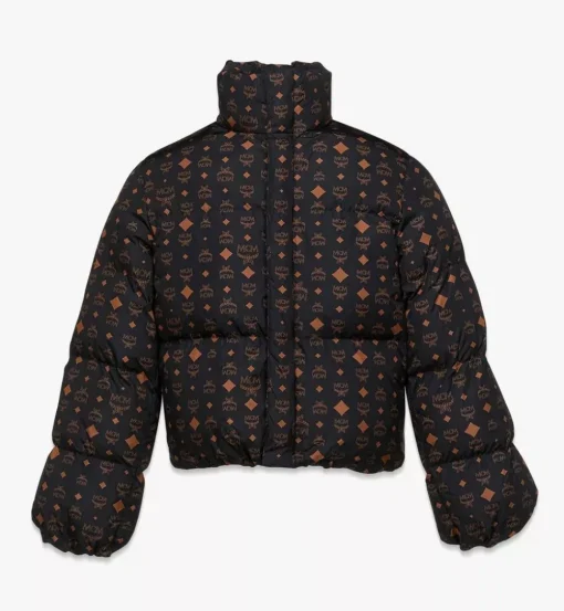 Monogram Print Puffer Jacket In Regenerated Nylon