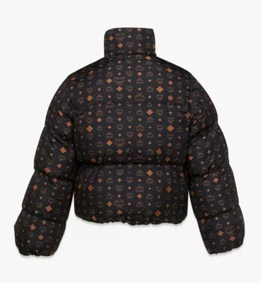 Monogram Print Puffer Jacket In Regenerated Nylon