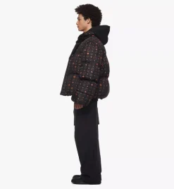 Monogram Print Puffer Jacket In Regenerated Nylon