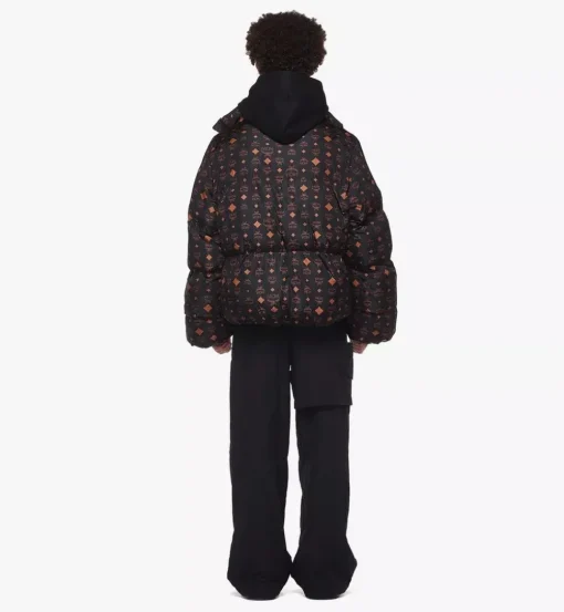 Monogram Print Puffer Jacket In Regenerated Nylon