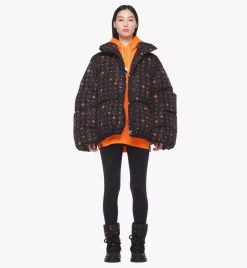 Monogram Print Puffer Jacket In Regenerated Nylon