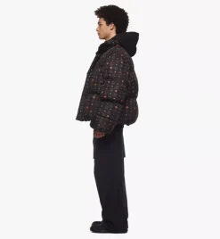 Monogram Print Puffer Jacket In Regenerated Nylon