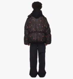 Monogram Print Puffer Jacket In Regenerated Nylon