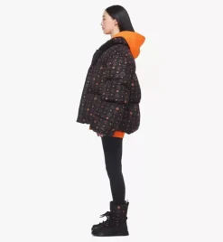 Monogram Print Puffer Jacket In Regenerated Nylon