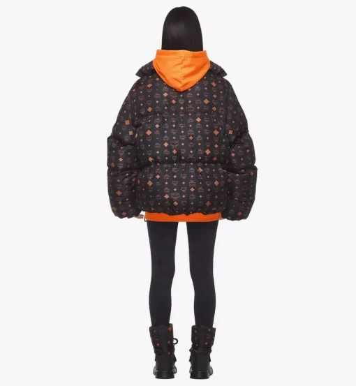 Monogram Print Puffer Jacket In Regenerated Nylon
