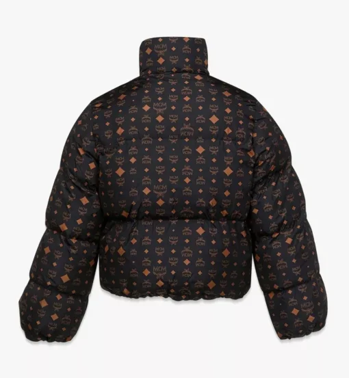 Monogram Print Puffer Jacket In Regenerated Nylon