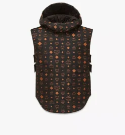 Monogram Print Puffer Vest In Regenerated Nylon