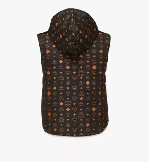 Monogram Print Puffer Vest In Regenerated Nylon