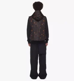 Monogram Print Puffer Vest In Regenerated Nylon