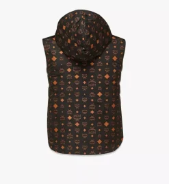 Monogram Print Puffer Vest In Regenerated Nylon