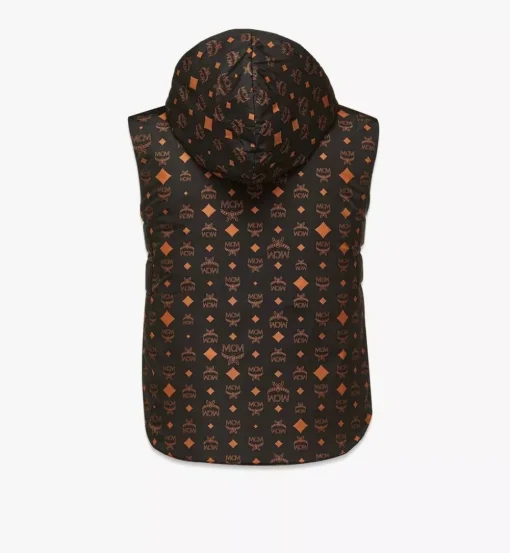 Monogram Print Puffer Vest In Regenerated Nylon