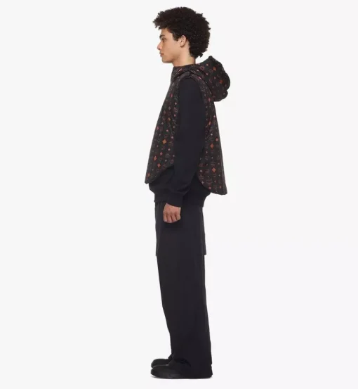 Monogram Print Puffer Vest In Regenerated Nylon