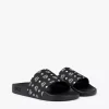 Monogram Print Rubber Slides