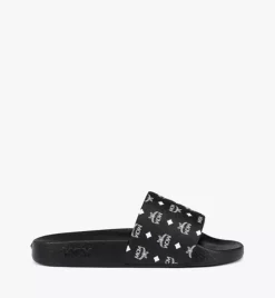 Monogram Print Rubber Slides