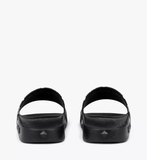 Monogram Print Rubber Slides