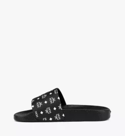Monogram Print Rubber Slides