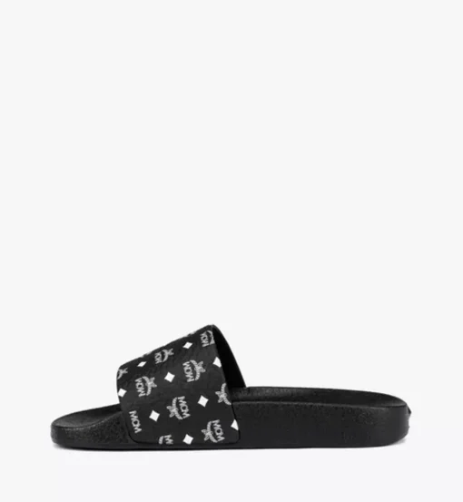 Monogram Print Rubber Slides