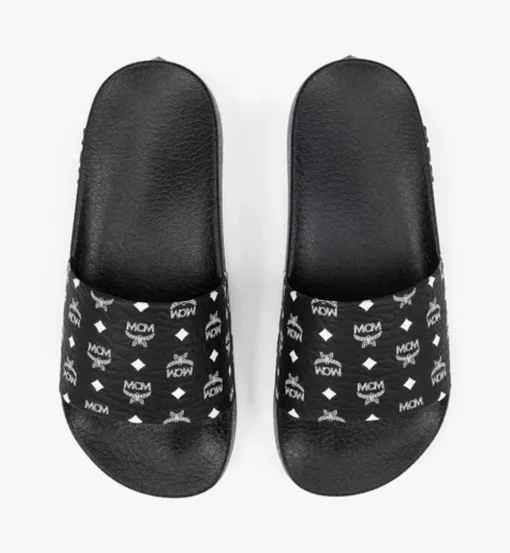 Monogram Print Rubber Slides