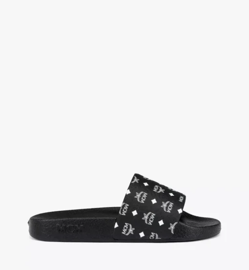Monogram Print Rubber Slides