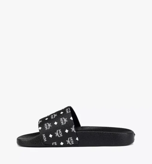 Monogram Print Rubber Slides