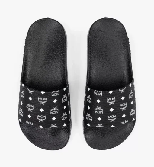 Monogram Print Rubber Slides