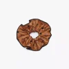 Monogram Print Silk Scrunchie