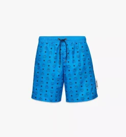 Monogram Print Swim Trunks