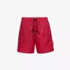 Monogram Print Swim Trunks