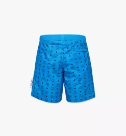 Monogram Print Swim Trunks