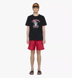 Monogram Print Swim Trunks