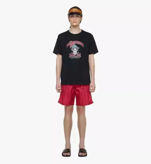 Monogram Print Swim Trunks