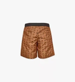 Monogram Print Swim Trunks