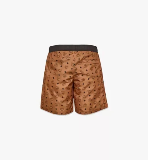 Monogram Print Swim Trunks