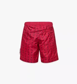 Monogram Print Swim Trunks