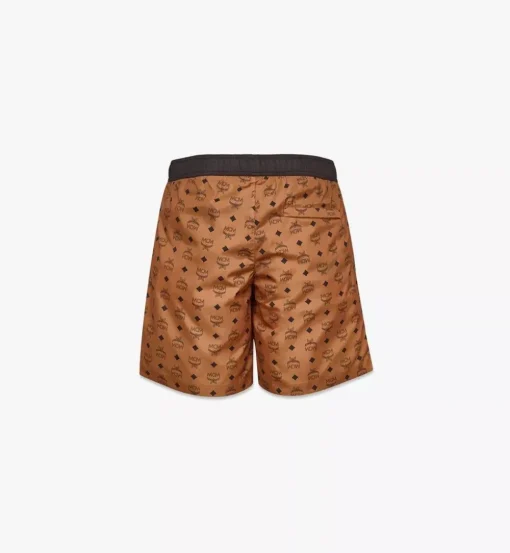 Monogram Print Swim Trunks