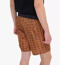 Monogram Print Swim Trunks