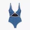 Monogram Print Swimsuit