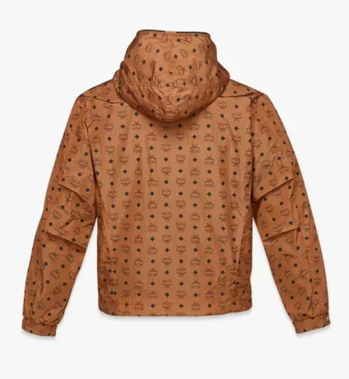 Monogram Print Windbreaker In Recycled Nylon