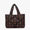 Munchen Quilted Tote In Maxi Monogram Nylon
