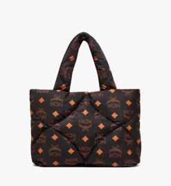 Munchen Quilted Tote In Maxi Monogram Nylon