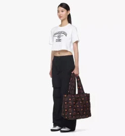 Munchen Quilted Tote In Maxi Monogram Nylon