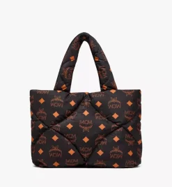Munchen Quilted Tote In Maxi Monogram Nylon