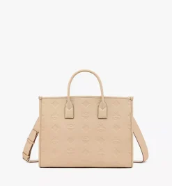 Munchen Tote In Maxi Monogram Leather