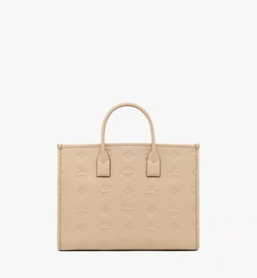 Munchen Tote In Maxi Monogram Leather