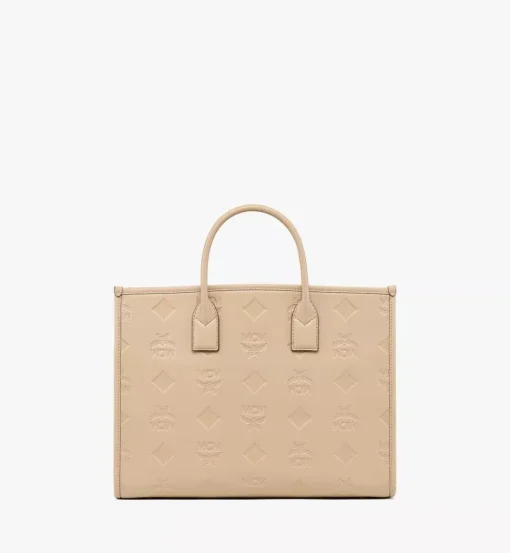Munchen Tote In Maxi Monogram Leather
