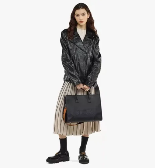 Munchen Tote In Spanish Calf Leather